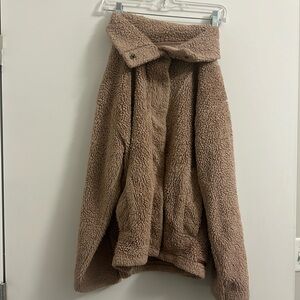 Billabong Dusty Pink Sherpa button up jacket